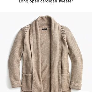 J. Crew Long Open Cardigan